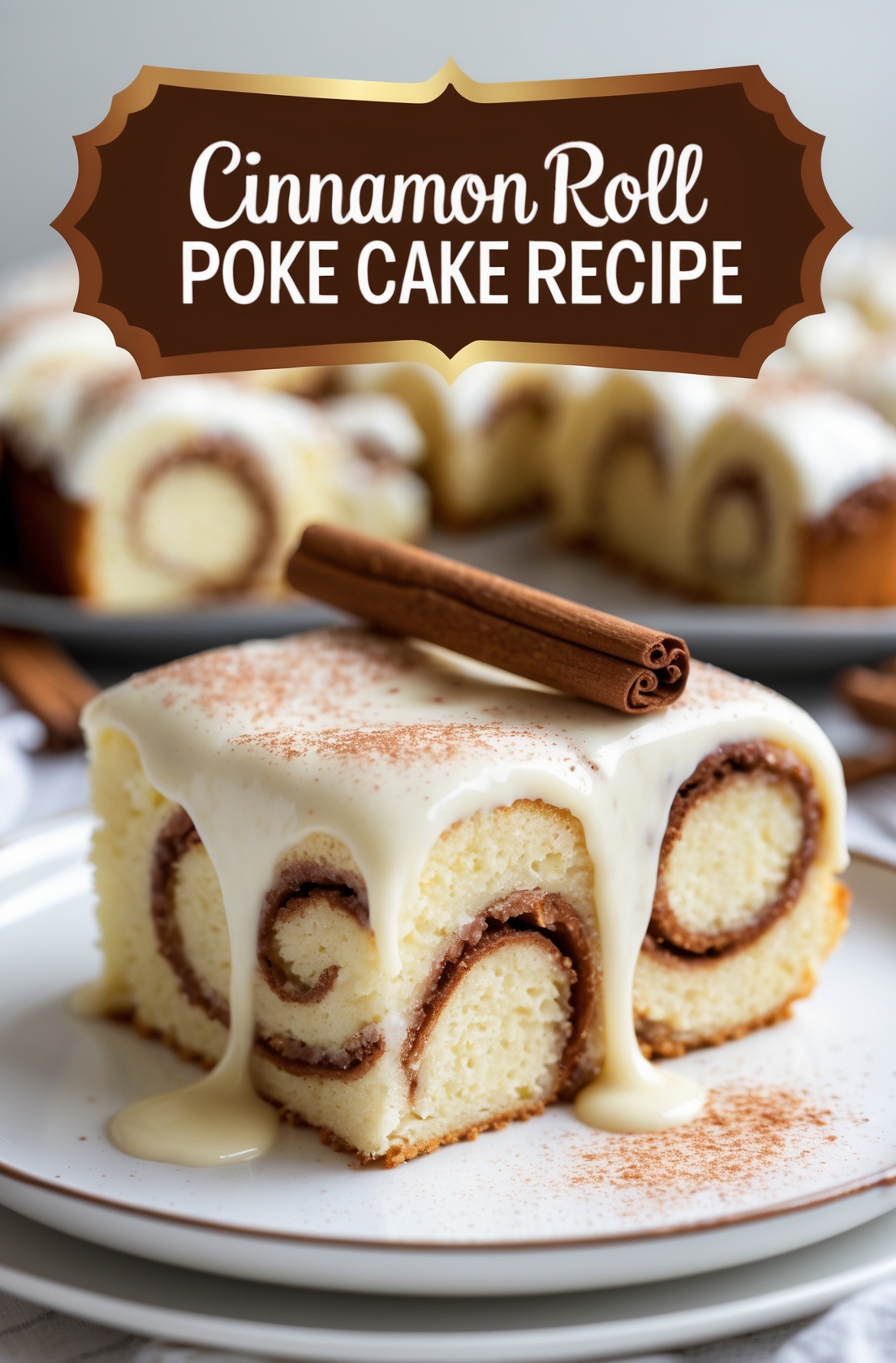 Cinnamon Roll Poke Cake Recipe - A Sweet and Gooey Treat 1 cinamon roll poke cake recipe