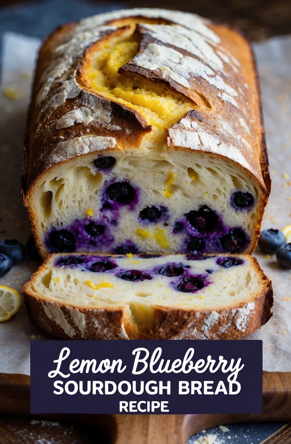 lemon blueerry sourdough bread recipe