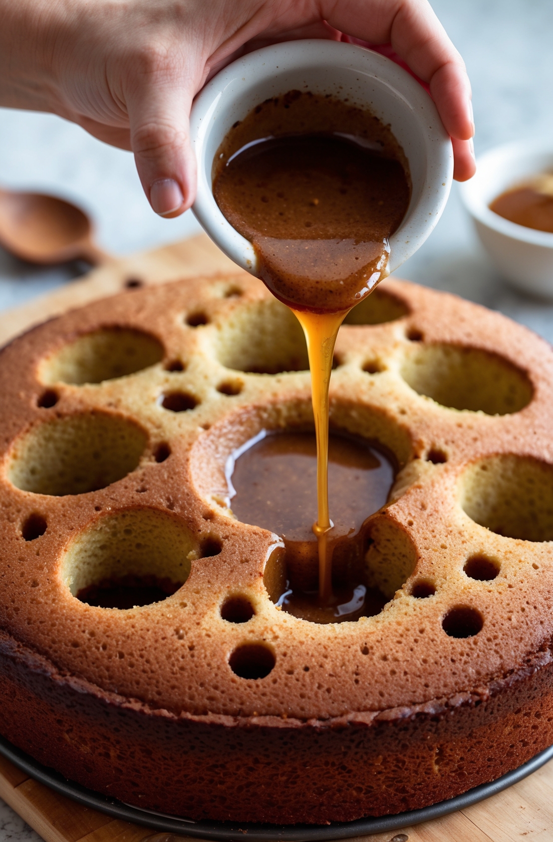 Cinnamon Roll Poke Cake Recipe - A Sweet and Gooey Treat 5 step 4 10