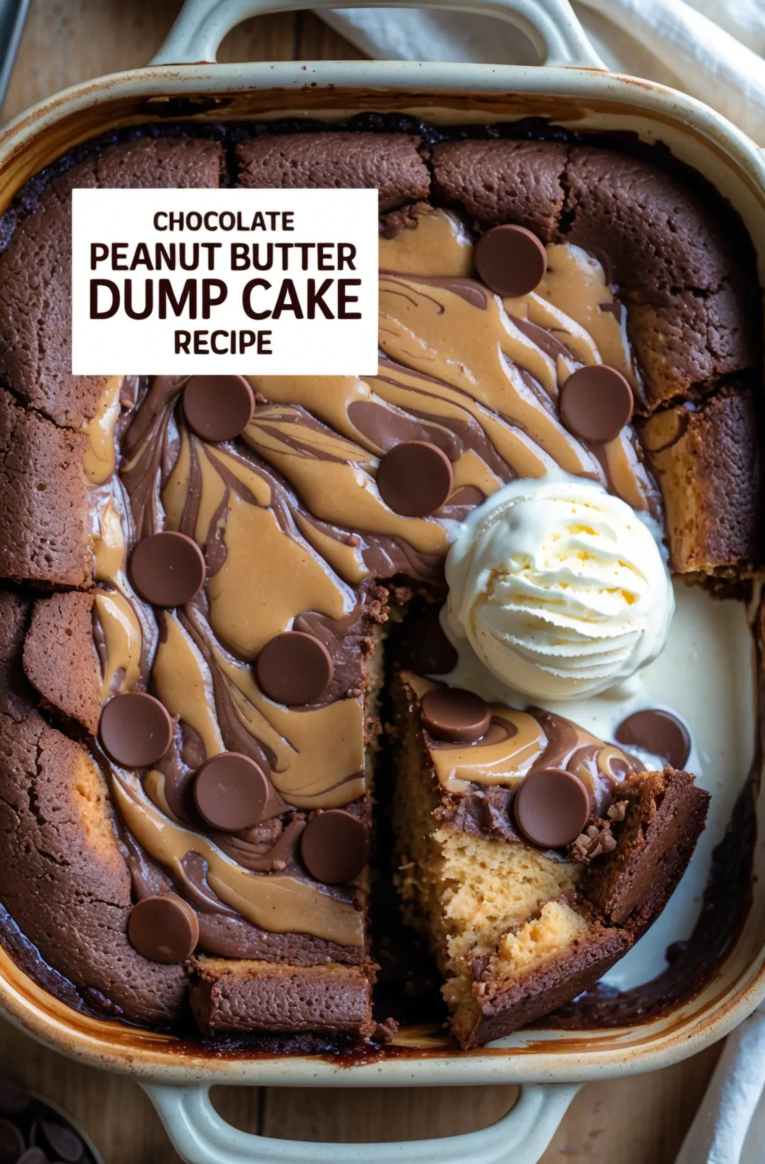 Chocolate Peanut Butter Dump Cake Recipe – Easy, Gooey, and Totally Delicious 1 chocolate peanut butter dump cake recipe