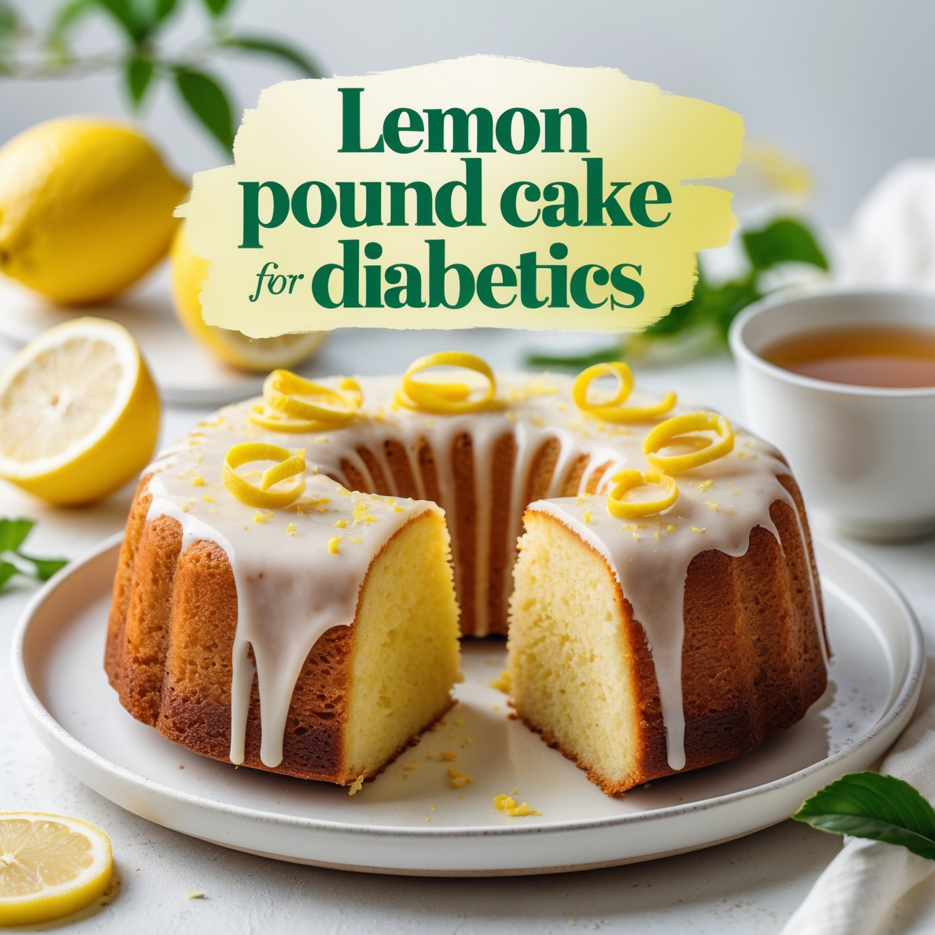 Lemon Pound Cake for Diabetics – A Low-Sugar, Guilt-Free Treat 1 lemon pound cake for diabetics