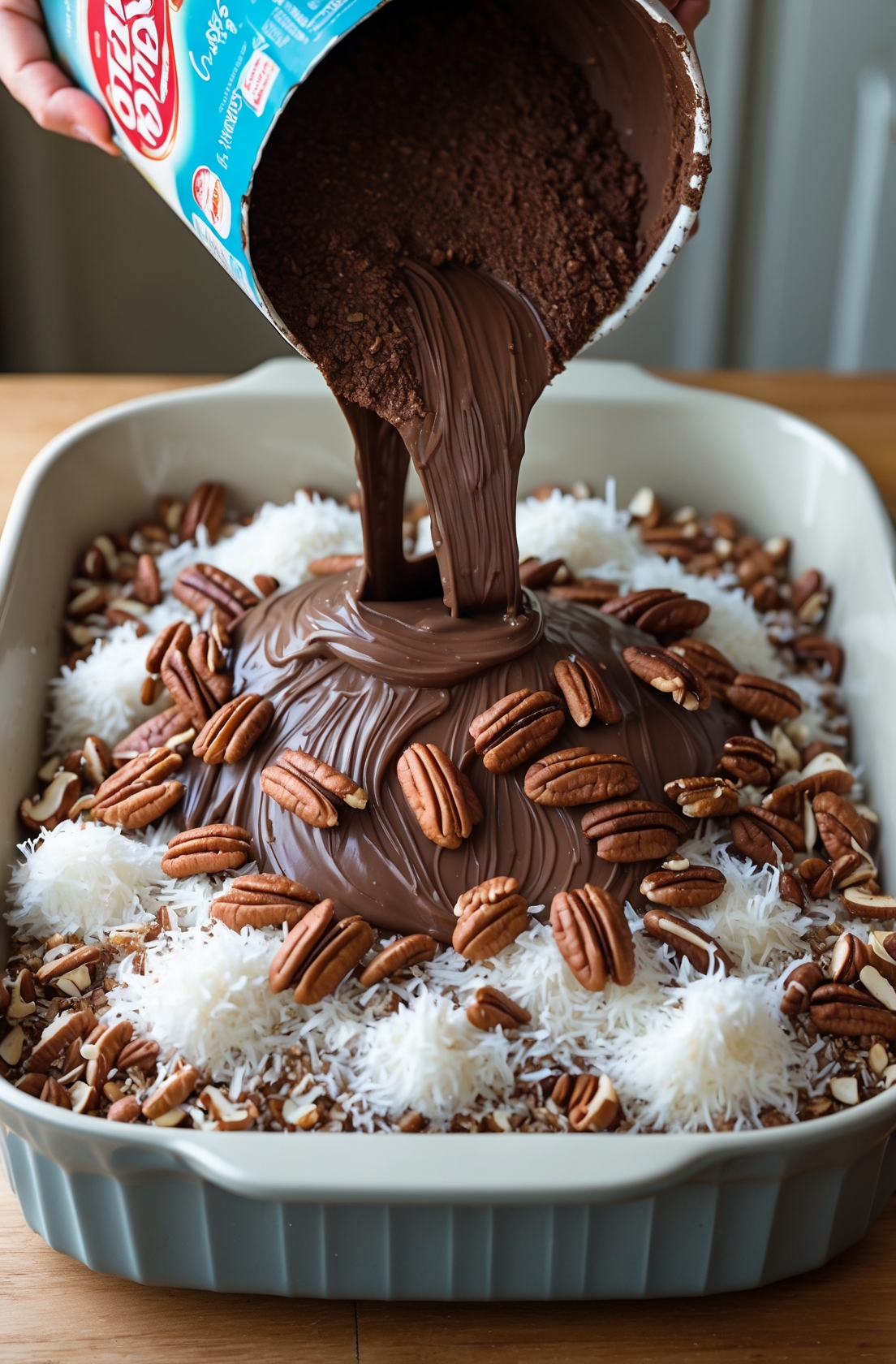 German Chocolate Dump Cake Recipe – Easy, Gooey, and Full of Flavor 4 step 3 1