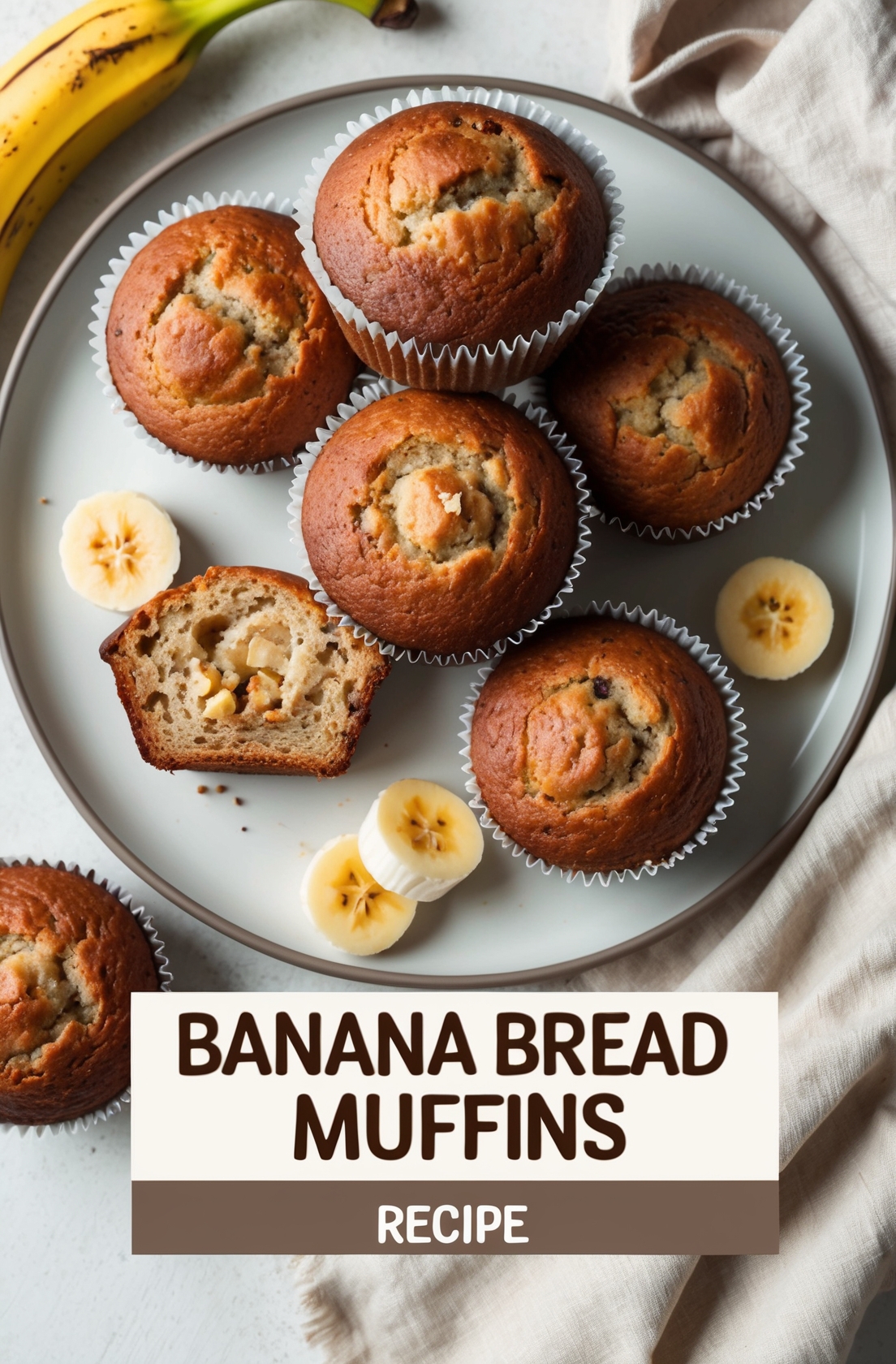 Banana Bread Muffins Recipe - Soft, Sweet, and Easy to Make 1 banana bread muffins recipe