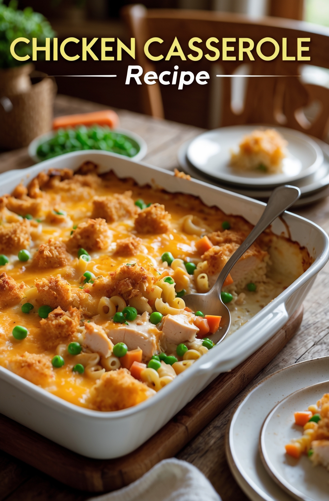 Chicken Casserole Recipe – Warm, Creamy, and So Easy to Make 1 chicken casserole recipe