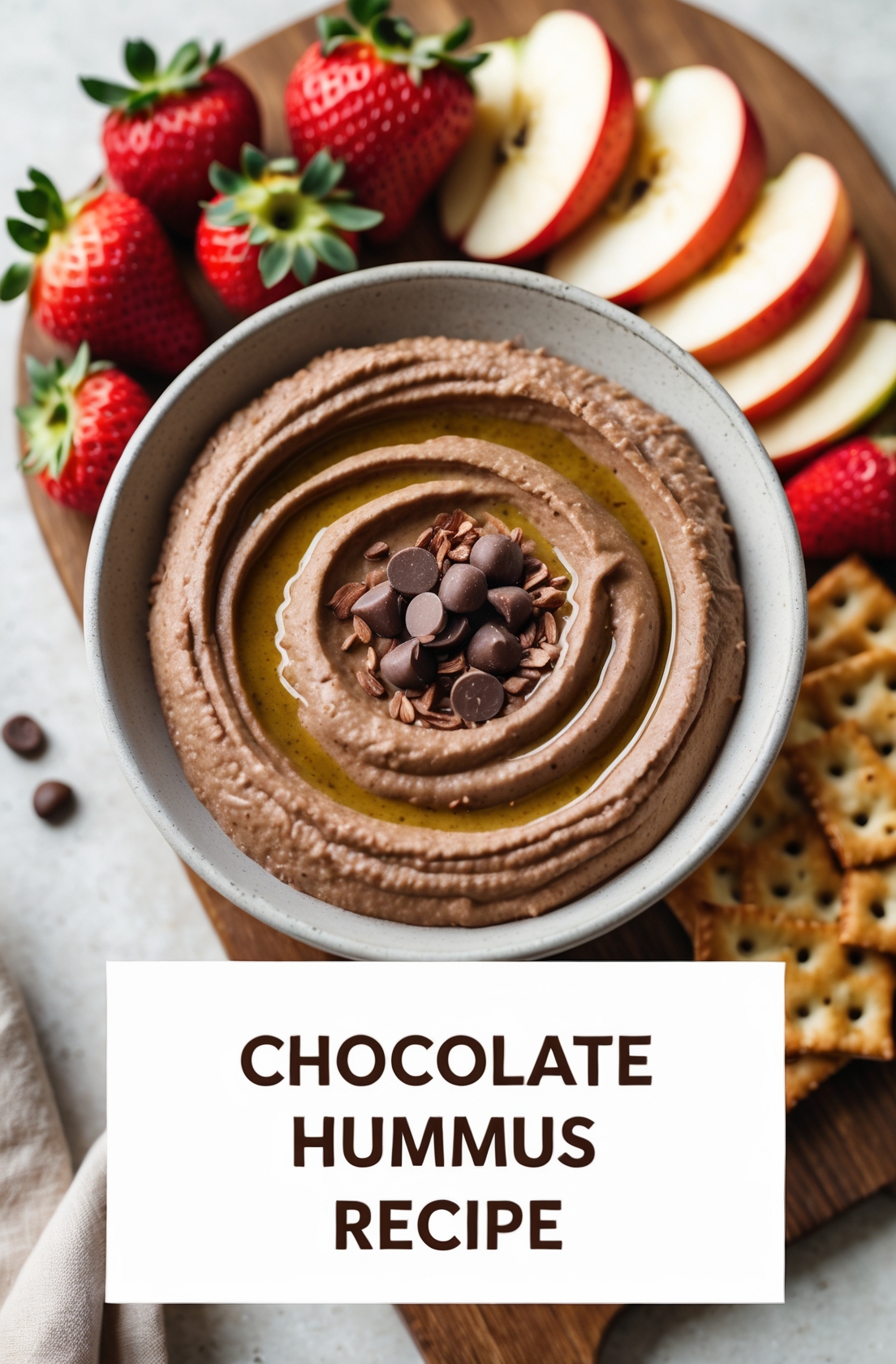 Chocolate Hummus Recipe -A Sweet and Healthy Chocolate Dip 1 chocolate hummus recipe