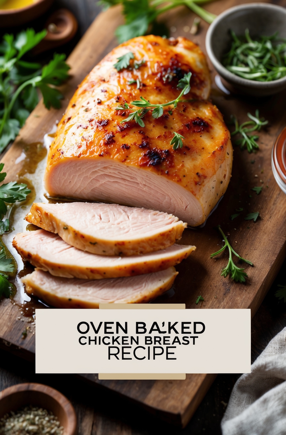 Oven Baked Chicken Breast Recipe – Easy, Juicy, and Perfect for Any Meal 1 oven baked chicken breast recipe