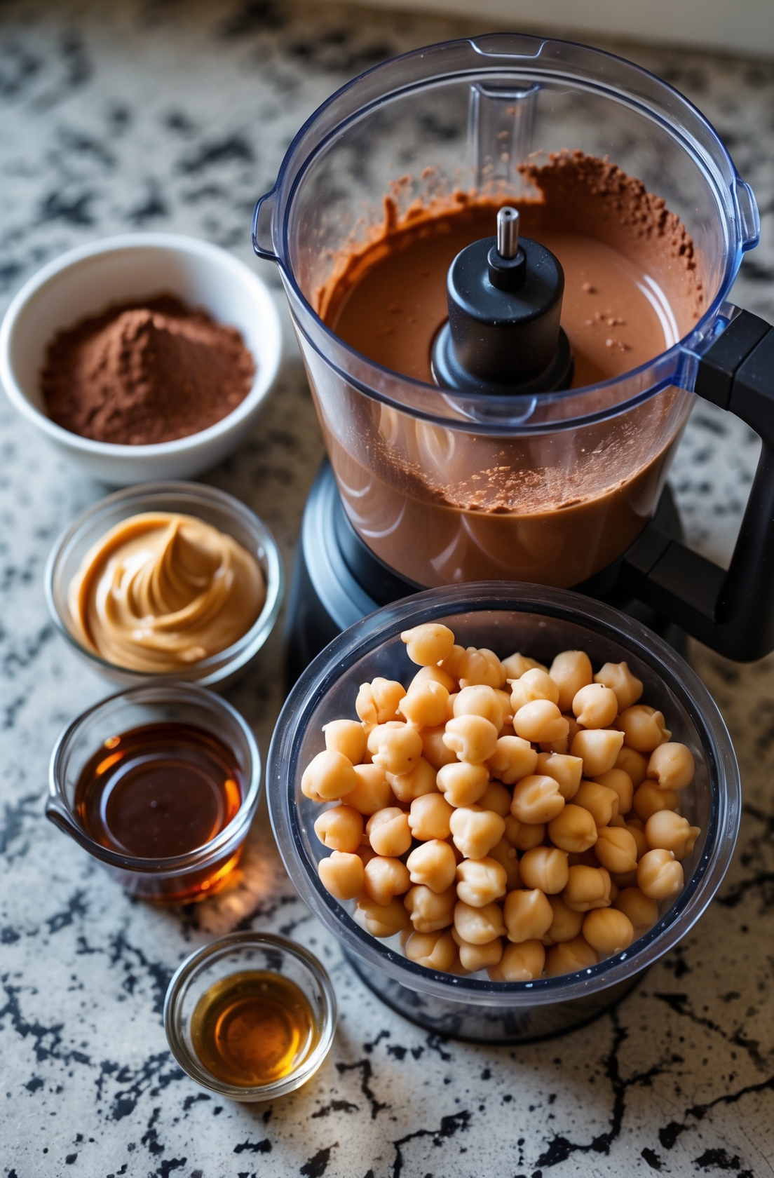 Chocolate Hummus Recipe -A Sweet and Healthy Chocolate Dip 3 step 2 2