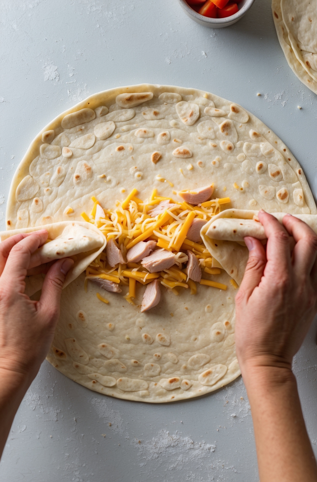 Cheesy Garlic Chicken Wraps Recipe – Easy, Tasty, and Perfect for Any Meal 4 step 3 13