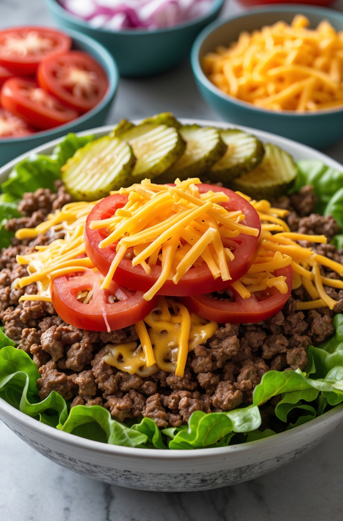 Cheeseburger Bowls Recipe - All the Burger Flavor Without the Bun 5 step 4 5