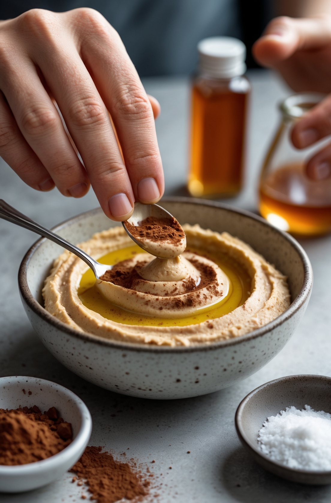 Chocolate Hummus Recipe -A Sweet and Healthy Chocolate Dip 6 step 5 2