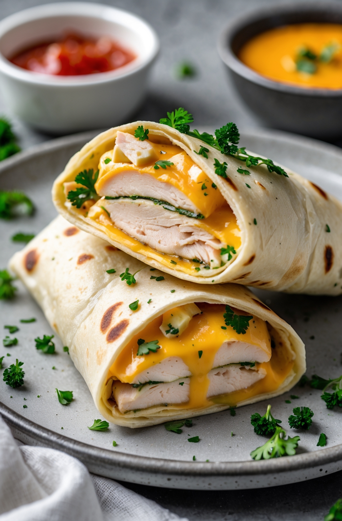 Cheesy Garlic Chicken Wraps Recipe – Easy, Tasty, and Perfect for Any Meal 7 step 6 13