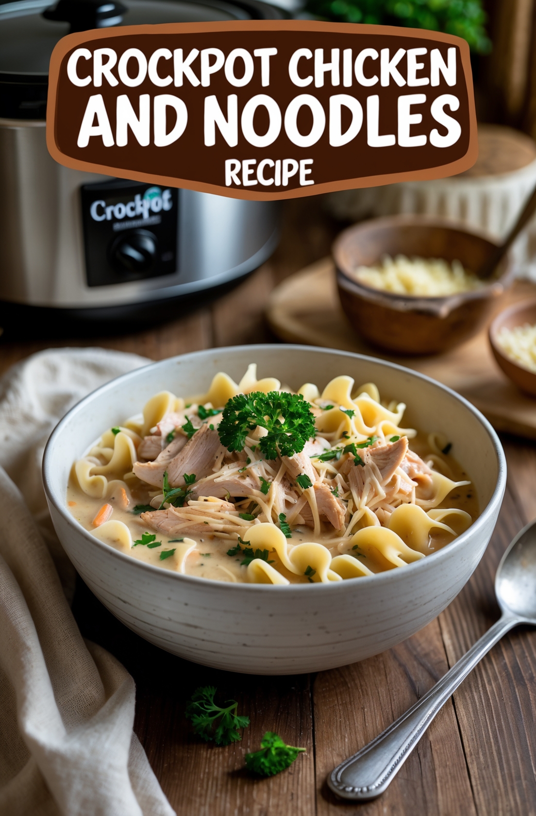 Crockpot Chicken and Noodles Recipe – Easy, Cozy, and Perfect for Any Day 1 crockpot chicken noodles recipe