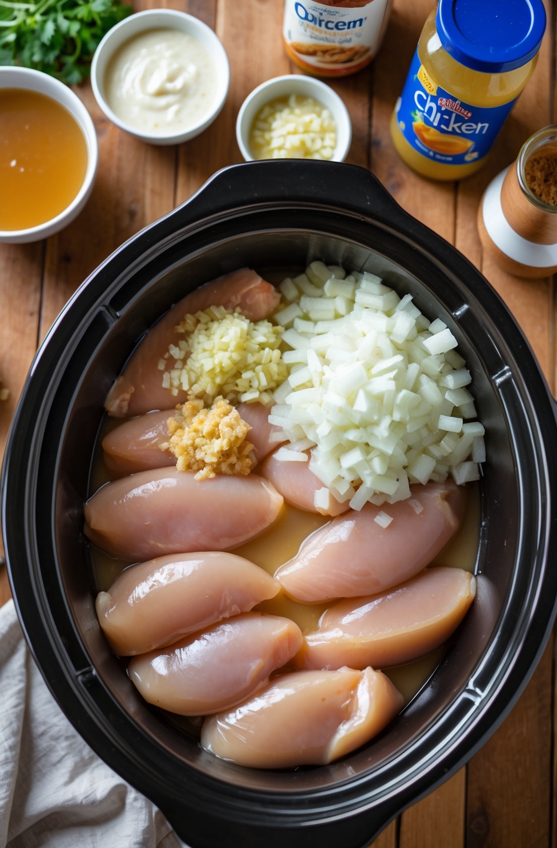 Crockpot Chicken and Noodles Recipe – Easy, Cozy, and Perfect for Any Day 2 step 1 5