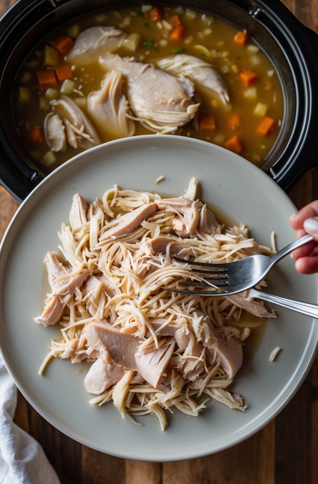 Crockpot Chicken and Noodles Recipe – Easy, Cozy, and Perfect for Any Day 5 step 4 5