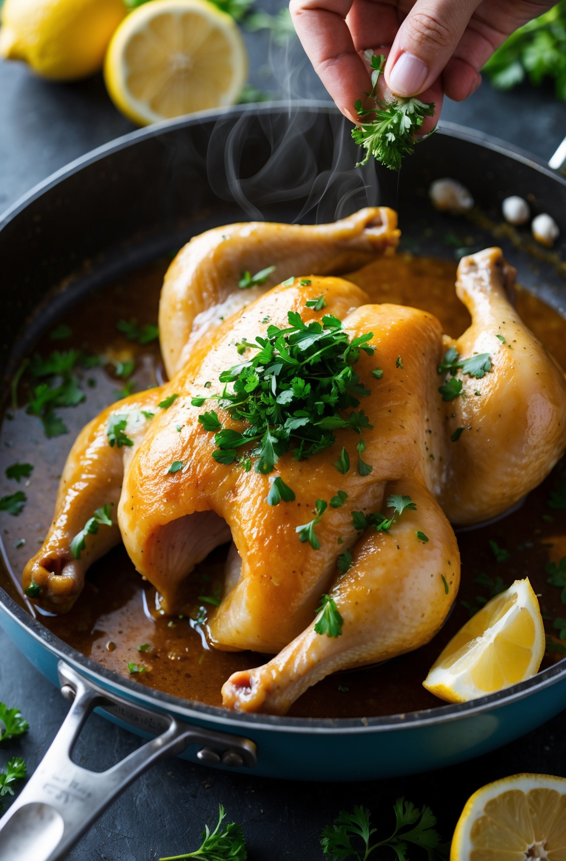 Lemon Garlic Chicken Recipe – Fresh, Juicy, and Easy to Make 6 step 5