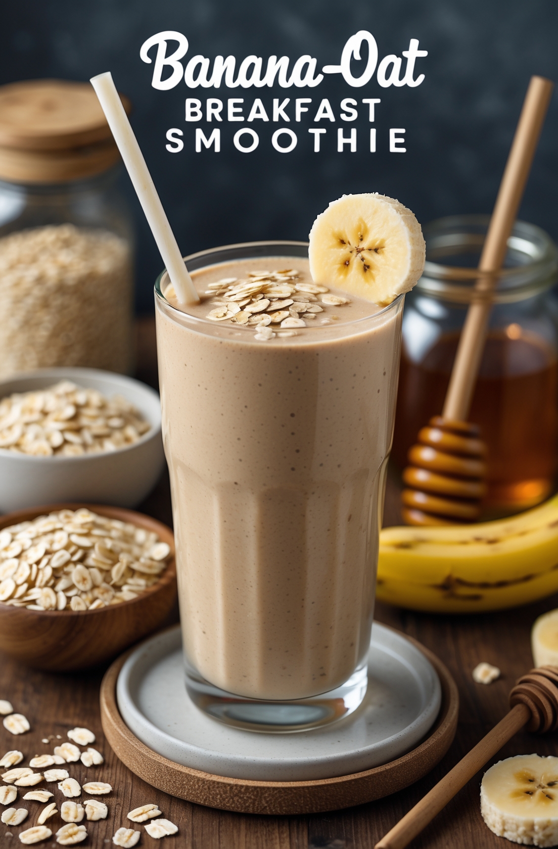 Banana Oat Breakfast Smoothie
