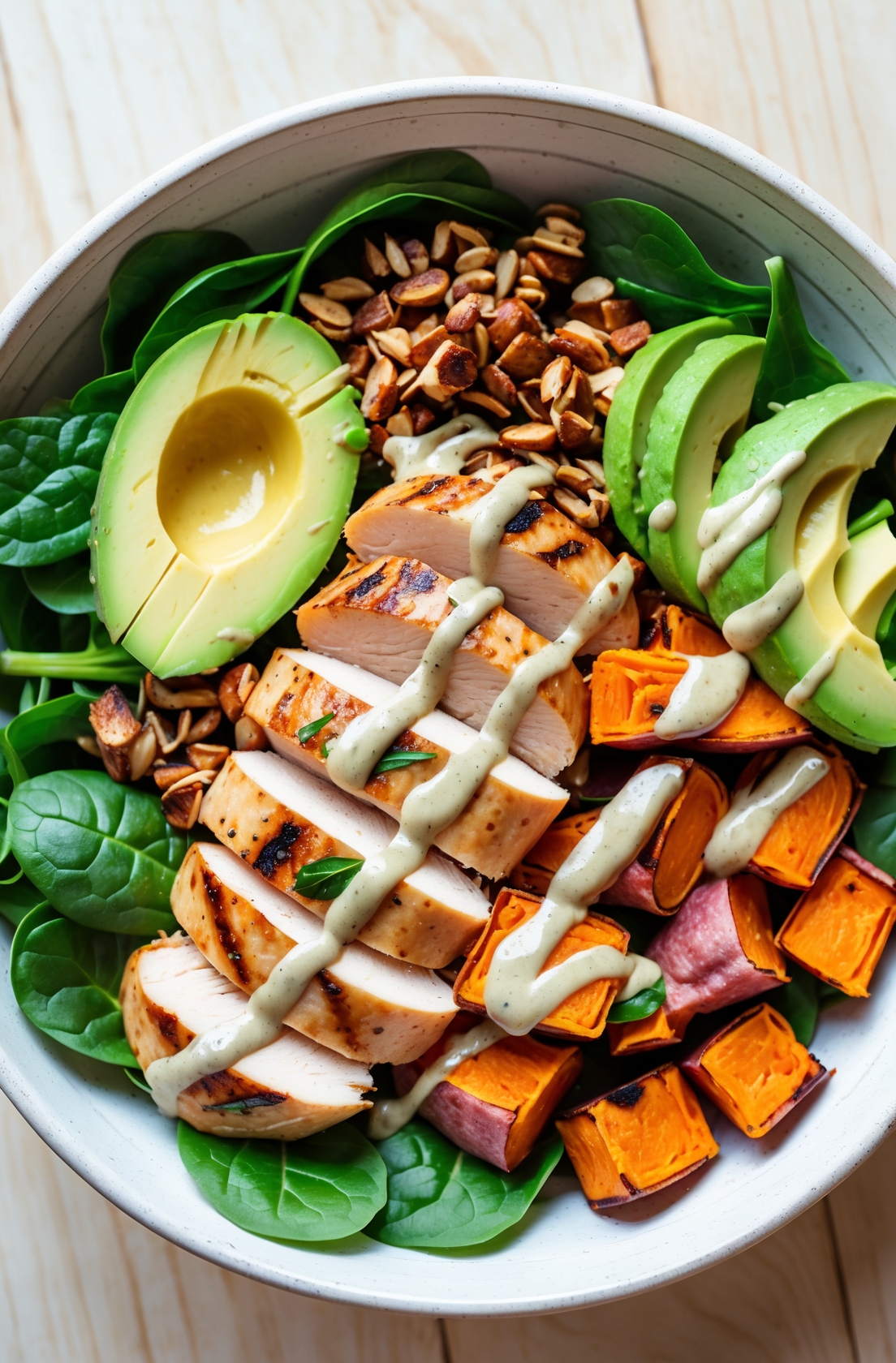 Chicken and Sweet Potato Buddha Bowl