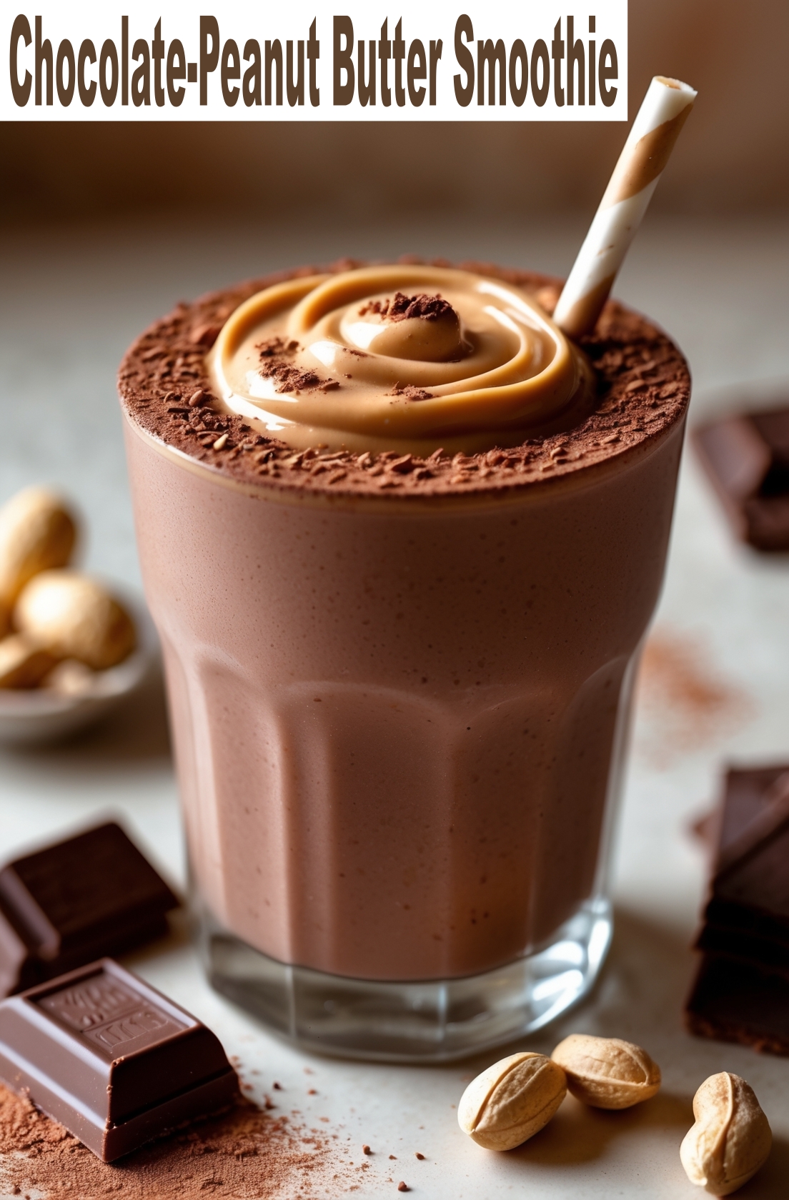 Chocolate Peanut Butter Smoothie