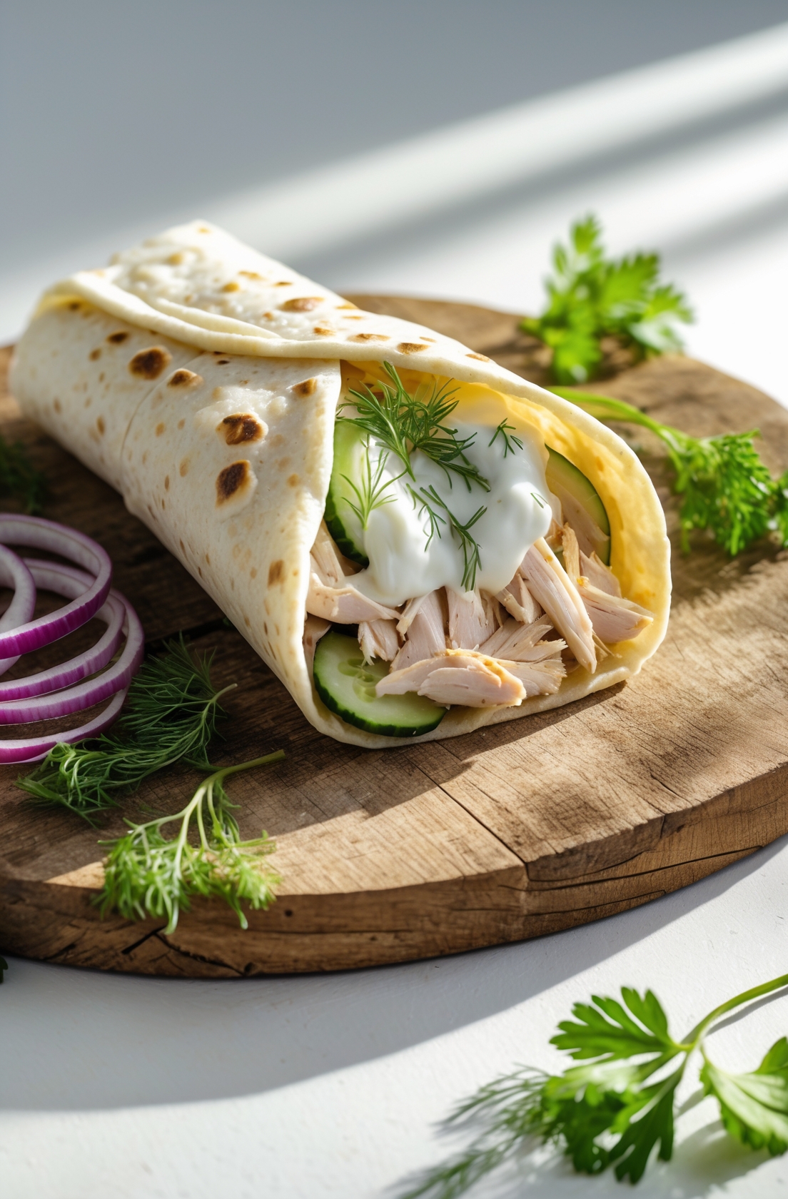 Greek Yogurt Chicken Salad Wrap