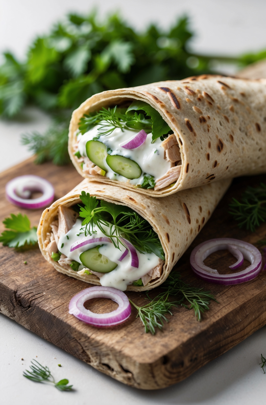 Greek Yogurt Chicken Wrap