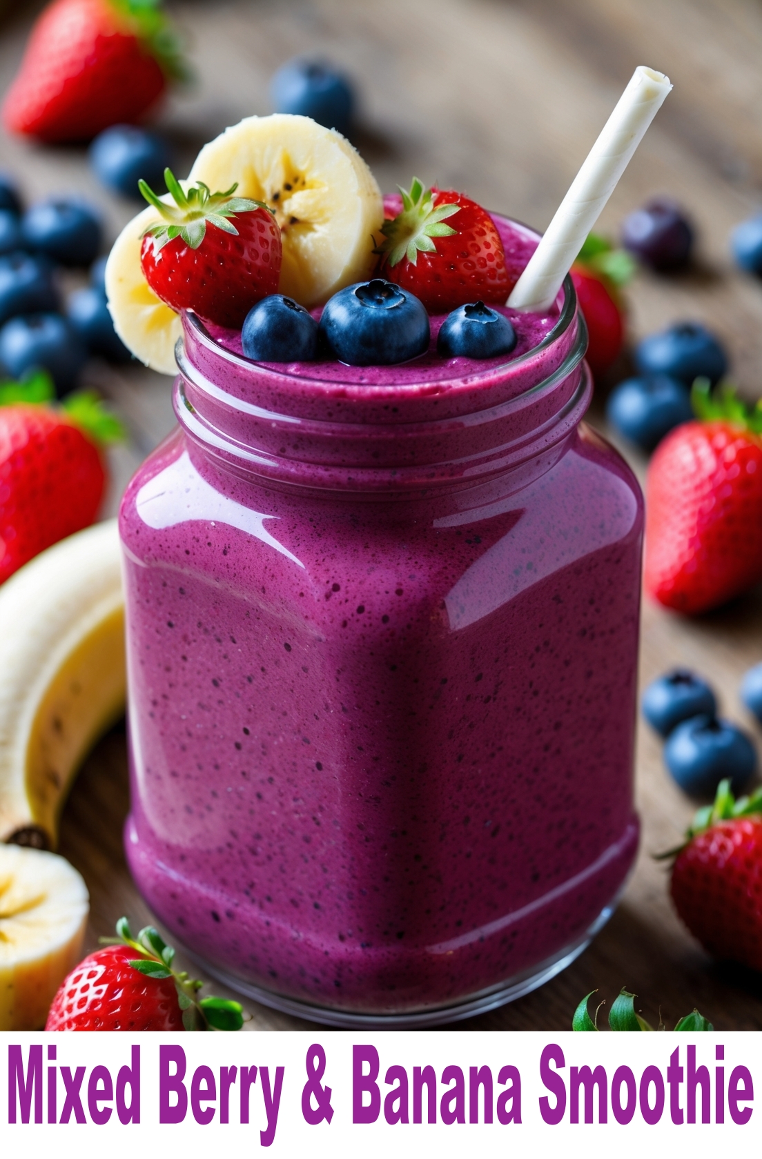Mixed Berry Banana Smoothie