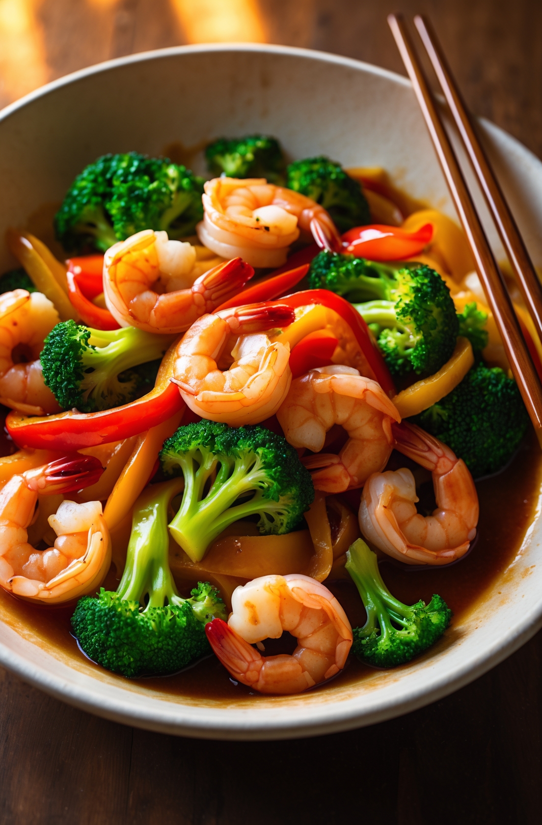 Shrimp and Broccoli Stir Fry
