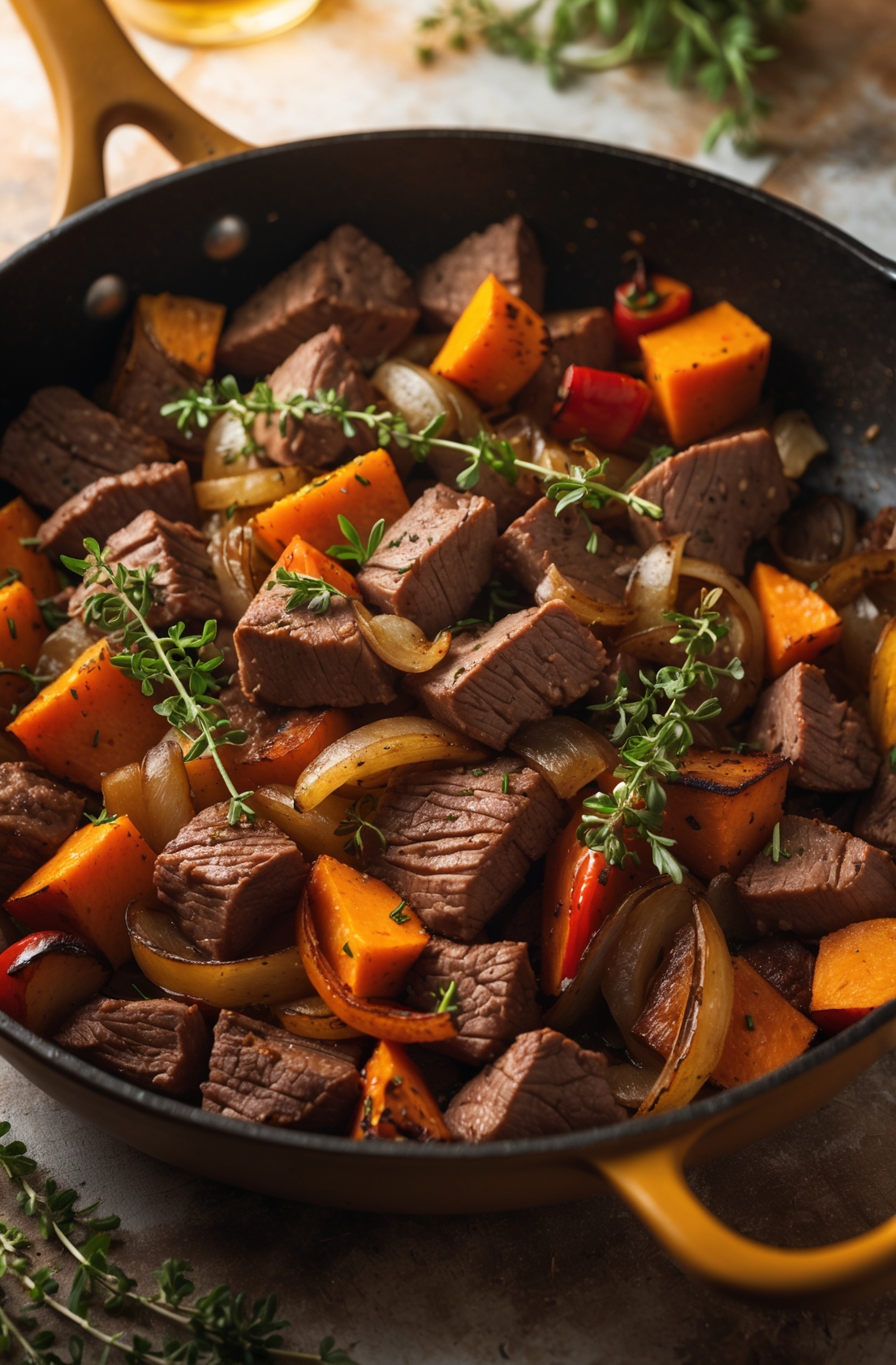 Steak and Sweet Potato Hash