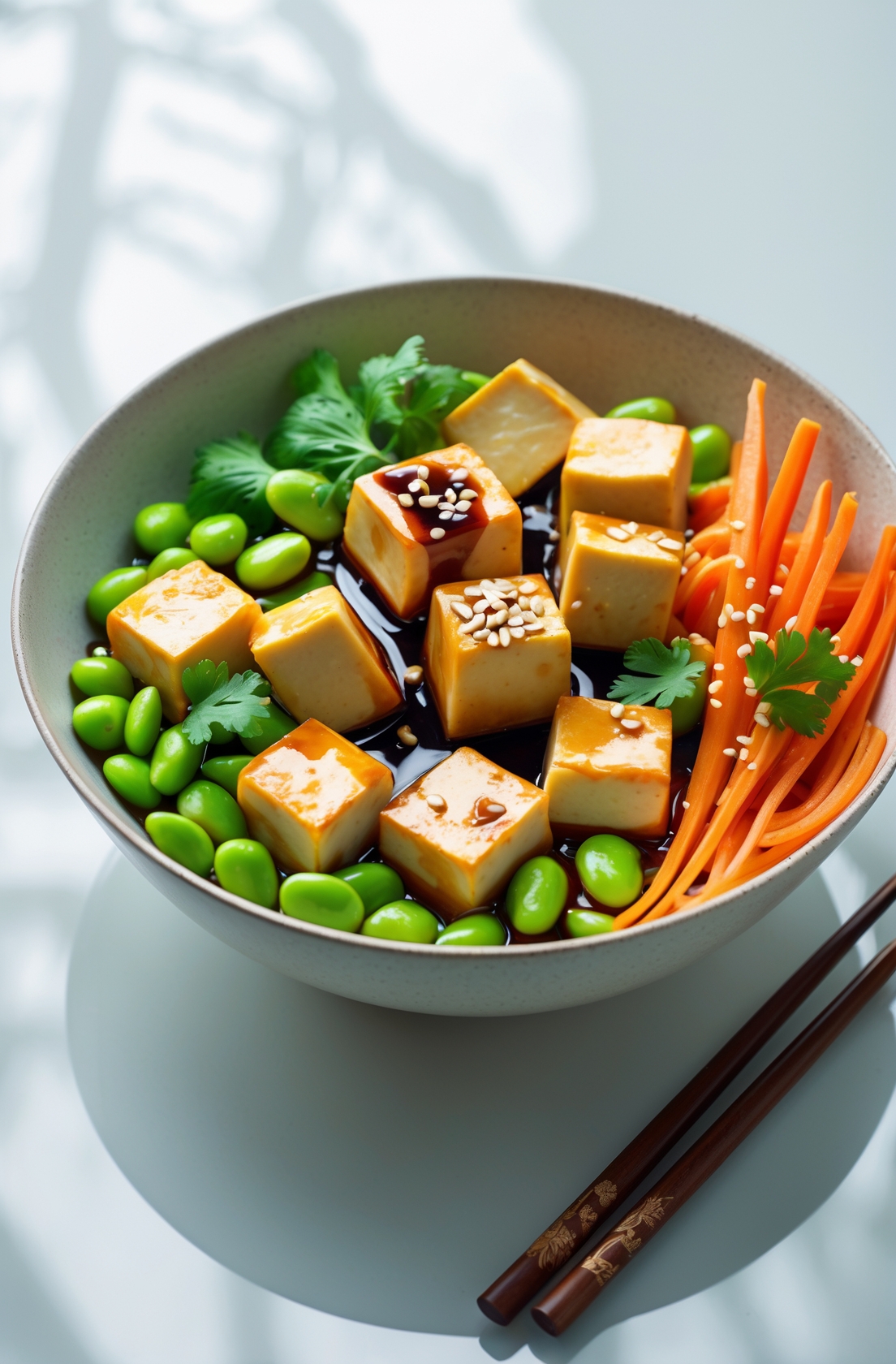 Tofu and Edamame Stir Bowl