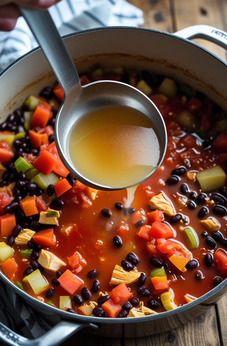 Chicken Tortilla Soup Recipe – Simple, Tasty, and Homemade 4 step 3