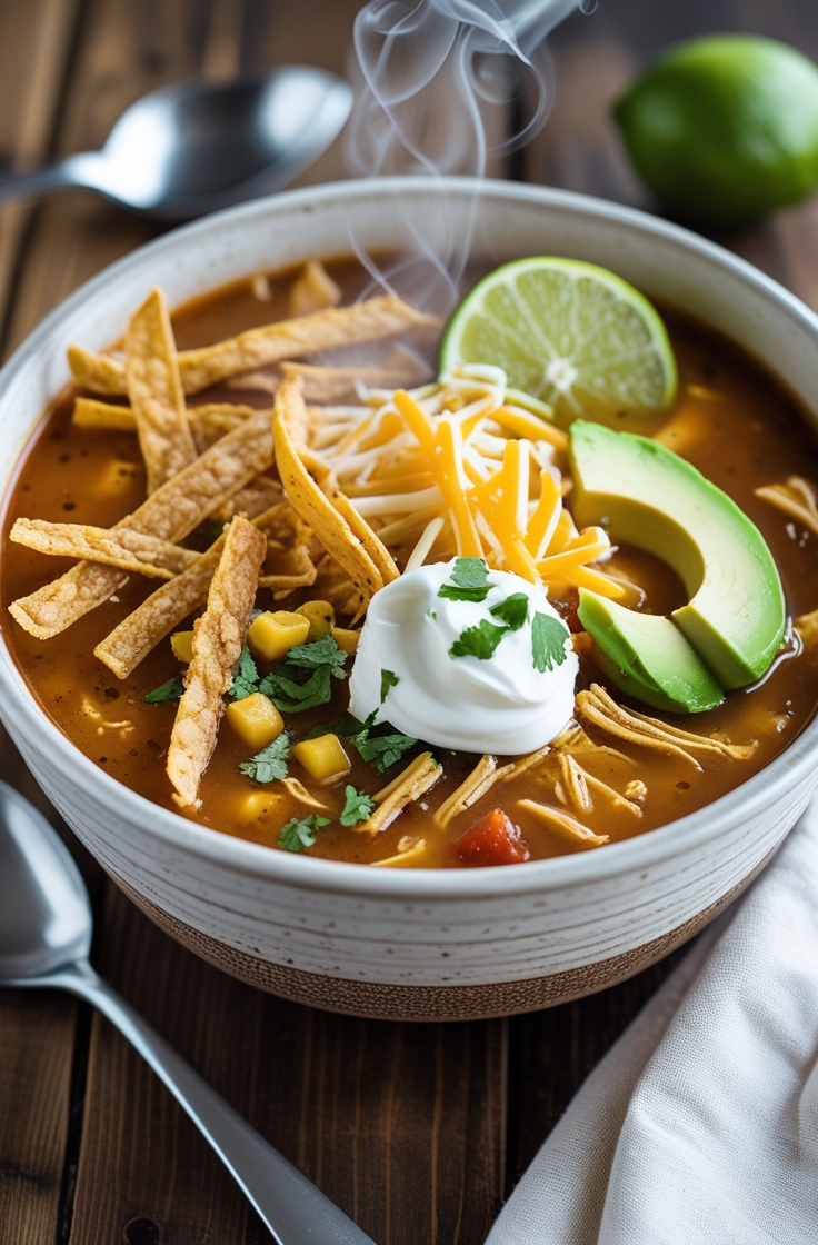 Chicken Tortilla Soup Recipe – Simple, Tasty, and Homemade 8 step 7